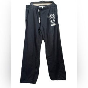 Early 2000’s American Eagle men’s wide leg sweatpants washed black size large